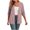 Pink, variant on Taqqpue Womens Fall Cardigan Floral Printed Short Sleeve Open Front Shirts Casual Lightweight Loose Plus Size Blouse Tops
