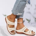 thumbnail image 2 of Mostsola Wedge Sandals for Women 2025 Fashion Boho Slip on Slippers Casual Platform Slides Shoes, 2 of 8