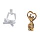 thumbnail image 5 of Escultura abstracta de amantes, figura creativa de pareja, estatua de pensador artístico para sala de estar, regalo de aniversario, adorno decorativo, 5 of 8