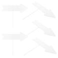 thumbnail image 4 of Miangastore Yard Sign Board With Stake White Plastic 5Pack 17.1X5.9X0.2In, 4 of 9