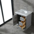 thumbnail image 3 of Eviva Houston 30" Gray Bathroom Vanity w/ Double Ogee Edge White Carrara Top, 3 of 3