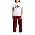 thumbnail image 4 of CafePress - Setter And Paws Women's Light Pajamas - Women's Short Sleeve Print T-Shirt and Pants Light Cotton Pajama Set, 4 of 7