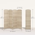 thumbnail image 3 of HOMCOM 6 Ft Folding Room Divider, Privacy Screen for Home Office Bedroom, 3 of 10