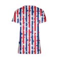 thumbnail image 5 of Xihbxyly Womens Plus Size Tops Summer Short Sleeve T-Shirt Casual Loose V Neck Tee Shirts July 4 Shirts for Women Independence Day Tops, 5 of 5