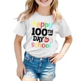 thumbnail image 1 of TZEWGL T-Shirts pour Enfants Imprimé Graphique Col Rond Manches Courtes Ample pour Filles Garçons Taille 12-13T, 1 of 4