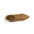 thumbnail image 4 of BLISSFUL STEP Bottines à Talon Aiguille Bout Pointu pour Femmes Marron 9, 4 of 6