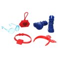 thumbnail image 5 of Wild Hearts Crew, Retro Hero! Themed Fashion Doll Accessory Pack (8-Piece) with Temporary Tattoo Sheet, Includes Vintage Dress T-Shirt, Boots, Coin Purse, and More, 5 of 7