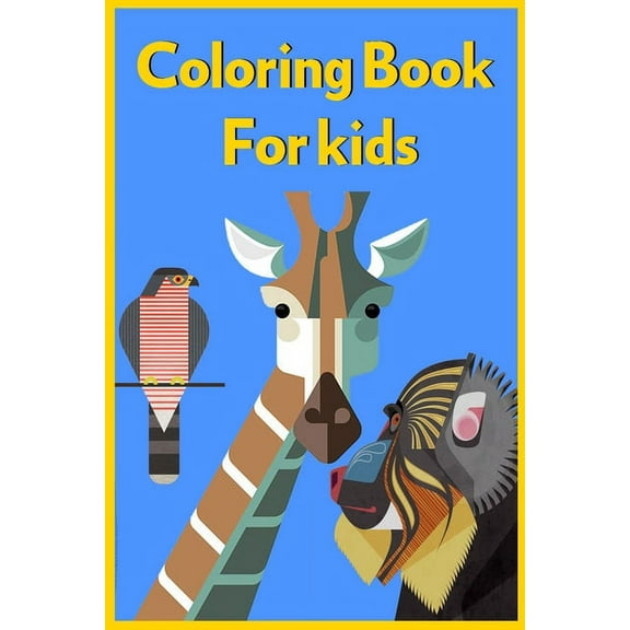 Coloring Books For kids: for kids 3-8 Age/coloring books animals / Sticker Kids /Coloring Gift Book/24 Pages (Paperback)