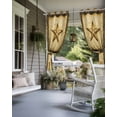 thumbnail image 4 of nqOlkjepod Outdoor Curtains for Patio Waterproof, Texas Star Country Outdoor Privacy Panels Grommet, Western Stars Retro Blackout Outside Curtains for Porch/Cabana/Pergola/Gazebo 54"x95", 1 Panel, 4 of 8