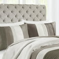 thumbnail image 6 of Madison Park 7-Piece Pintuck Bed in a Bag Comforter Set, Full, Taupe, Amherst All Season Bedding Set, 6 of 11