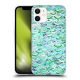 thumbnail image 1 of Head Case Designs Officially Licensed Micklyn Le Feuvre Marble Patterns Mosaic In Mint Quartz And Jade Soft Gel Case Compatible with Apple iPhone 12 Mini, 1 of 7