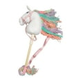 thumbnail image 2 of Juguete de caballo de palo, cabeza de animal, adorables accesorios para fotos, caballo de juguete en un palo, divertido para Blanco, 2 of 9