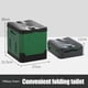thumbnail image 4 of Cubo de inodoro plegable para exteriores, para viajes de camping, senderismo (verde militar), 4 of 6