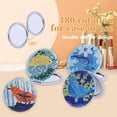 thumbnail image 3 of Cuadros Decorativos Kits de pintura portátil DIY Crystal Diamond Mirror por número para niña (083) Wdftyju de costura negro 4 estilos, 3 of 8