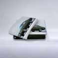 thumbnail image 2 of Housse de Couette Réversible Motifs Verts Imprimés avec Fermeture Éclair, 3 Pcs, Microfibre Douce et Légère, 2 of 3