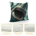 thumbnail image 4 of Nawypu  Fall Pillow Covers,Decorative Pillows Covers Farmhouse Outdoor Decor Thankful Blessed Farm Throw Cushion Case for Home Living Room Sofa BedCute Blue Sharks, 4 of 5