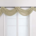thumbnail image 4 of OVZME Taupe Scarf Valance 216 Inches Long, Extra Long 18FT Sheer Curtain Drapes for Wedding Party Backdrop & Living Room Bedroom Decor, 1 Panel 42"Wx216"L, 4 of 8