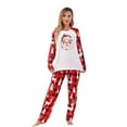 thumbnail image 2 of Uaswgudfs Christmas Mom Pajamas Set, Family Matching Reindeer Plaid & "Family 2026 Christmas" Print Long Sleeve Raglan Top with Pants, Festive Holiday Sleepwear Loungewear for Women, 2 of 8