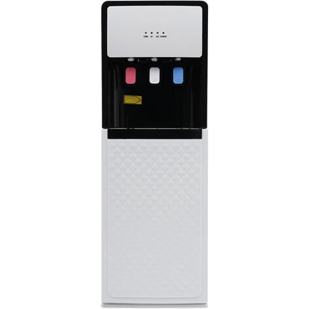 Bottom Loading Water Cooler Dispenser, Hot & Cold Standing Water Dispenser, Floor Standing Water Coolers with Protection System, Use for Both Home and Commercial Places (White)