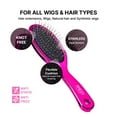 thumbnail image 3 of RED by Kiss Wig Brush, Anti-Static & Anti-Frizz for All Hair Types, Stainless Steel Bristles for Easy Detangle, Smooth Hair & Wig Without Breakage, No Snag with Knot-Free Bristles (Oval), 3 of 6