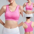thumbnail image 4 of Bigersell Yoga Bras for Women Deals Bras for Women Plus Size Molded Bra Style B618 V-Neck Pullover Bras Pull-On Bra Closure Big & Tall Size No Underwire Bras for Women Hot Pink L, 4 of 4