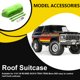 thumbnail image 4 of Bewildely Caja de almacenamiento de coche RC, contenedor de equipaje de techo, accesorio único DIY, modelo de decoración, cajas portaequipajes, Kits de construcción modelo Verde, 4 of 6