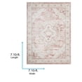 thumbnail image 6 of Livabliss Area Rugs for Living Room, 8x8 St Tropez Traditional Plum Square Rug, Bedroom Dining Room Home Decor Stain Resistant Carpet (7'8" x 7'8"), 6 of 7