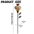 thumbnail image 3 of Vintage Ceramic Hummingbird Feeder Garden Stake, Flower Nectar, 3 of 4