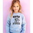 thumbnail image 4 of Cute But Feral Raccoon Funny Sweatshirt for Youth and Toddler Boys and Girls Gray Sweatshirt Youth Small, 4 of 5