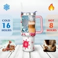 thumbnail image 4 of White Red Snowflakes 40 Oz Tumbler with Handle Lid and Straw Stainless Steel Double Walled Vacuum Insulated Cup Merry Christmas Gifts Tumbler for Women Men Friends Outdoor Indoor, 4 of 6