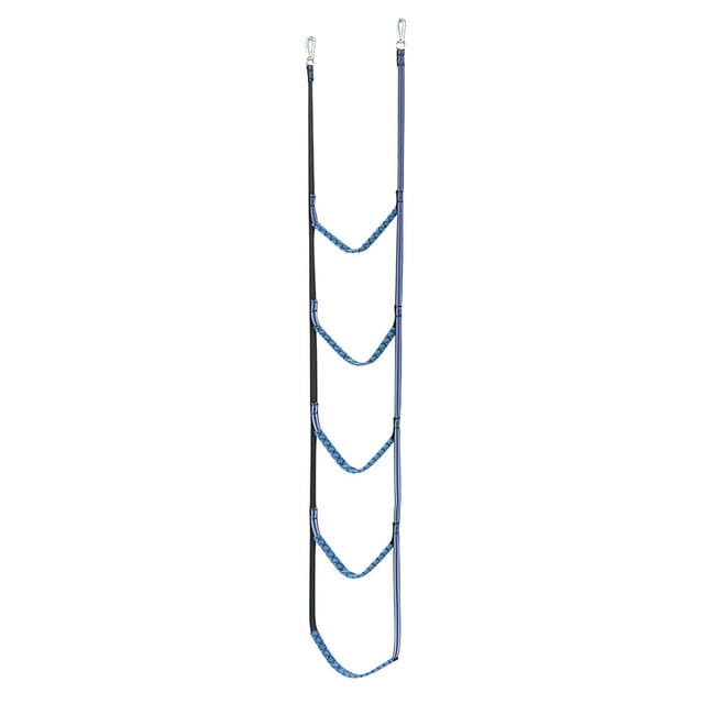 Kenally Escalera de embarque para bote inflable, canoa, Kayak, cuerda para lancha motora, gancho de acero inoxidable, piezas de repuesto para canotaje, Bombillas para automóviles 5 pasos Kenally VI016066-03