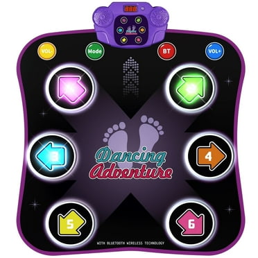 Beefunni Dance Mat, Light up Dance Pad Game Toys for Girl Ages 3-12 Year Old Birthday Gifts, Light up Dancing Adventure Game for Kids Toddler Girls.