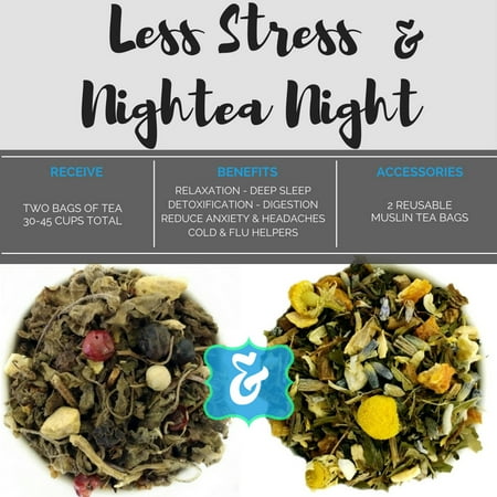 BlendBee "Relaxation Tea" Box, Herbal, 3 Oz, 2 Loose-Leaf Bags