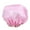 Pink, variant on Opvise Home Women Elastic Reusable Waterproof Shower Cap Head Hair Cover Bathing Hat Golden