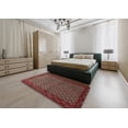 thumbnail image 5 of Ahgly Company Machine Washable Indoor Square Traditional Saffron Red Area Rugs, 7' Square, 5 of 7