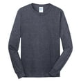 thumbnail image 5 of Port & Company Long Sleeve Core Cotton Tee-S (Heather Navy), 5 of 6