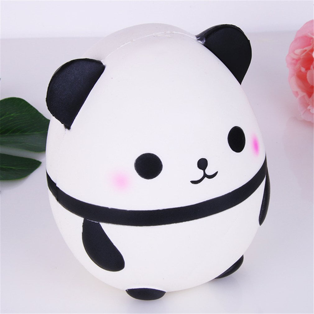 Yogatada Simulazione Antistress Squishy White Panda Slow Rebound Infant Squeeze Toys White & Black