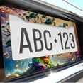 thumbnail image 6 of 1 Pcs Turtles And Musical Notes License Plate Frame,License Plate Cover for Car Decorative Parts,Aluminum License Plate Bracket Holder Rust-Proof for US Standard Car, 6 of 8