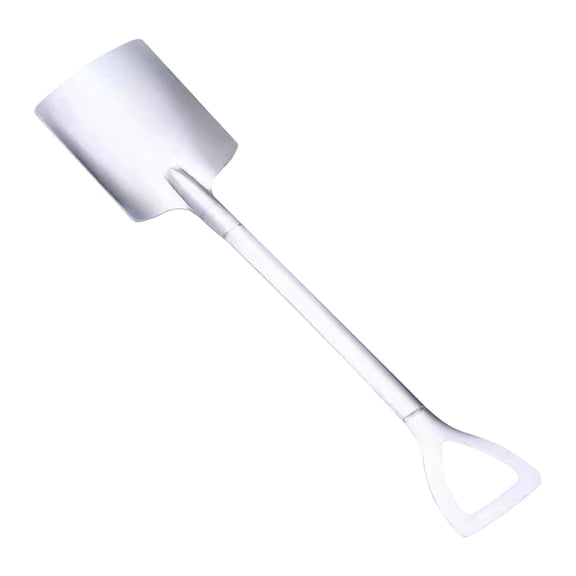 Creative Shovel Shaped Stainless Spoon,Retro Sapper Shovel Dessert Spoon Ice Cream Cake Yogurt, Coffee Spoon Tea Stirring Spoon, Food-Grade 304 Stainless Steel Home Restaurant, 1 Spoon