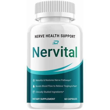 Nervital Capsules – Nervital Natural Ingredients Glycogen Support, 1 Pack, 60 Capsules