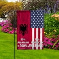thumbnail image 2 of Flag American Half Albanian Flag Albanian American Friendship Albania U.S.A Patriotic Proud House Flag, Double-Sided Decorative Outdoor Flag, Patriotic Polyester Yard Flag 29.5 x 39.5 in, 2 of 2