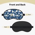 thumbnail image 2 of Salouo cute winter bear Print Sleep Mask Eye Cover, 1-Pack Eye Masks Washable Sleeping Eyeshade Block Sleep Shade Cover Light Reduces Puffy Eyes Traveling Gifts, 2 of 7