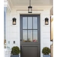 thumbnail image 5 of LNC Matte Black Outdoor Lantern Pendant with Clear Glass, Mini Hanging Porch Light, 5 of 13
