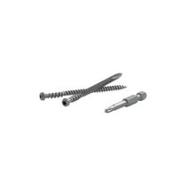 TrapEase 2.5 in. Torx TTAP Star Head Saddle Carbon Steel Composite Deck Screws, Saddle - 350 Per Box