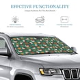 thumbnail image 3 of Fuzoiu Turkey And Thanksgiving1 Print Car Windshield Sunshade,Foldable Reflective Sun Visor,Windshield Sun Shade,UV Rays Sun Visor Shade,Auto Front Sun Shield Shade-Small, 3 of 8