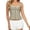 Green, variant on Summer Cute Plaid Spaghetti Strap Tank Tops Fashion Lace Trim Scoop Neck Sleeveless Slim Fit Camisole Casual Button down Tie Shoulder Checked Going out Cropped Cami Coffee L