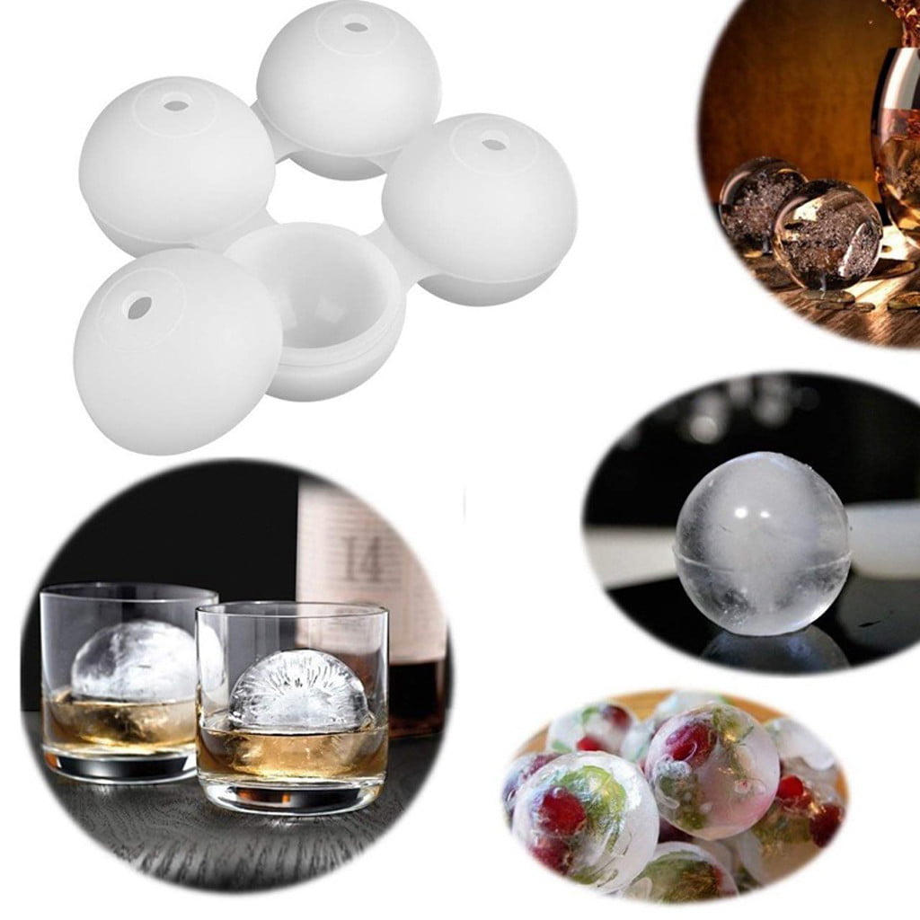 Details about   Whiskey Silicone Ice Cube Ball Maker Mold Sphere Mould Tray Bar Tool Blue Color 