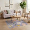 thumbnail image 3 of ODIKA 4'x6' Lavender Floral Elegance with Pastel Washable Area Rug Charming Spring Garden Motif, Serene Decor Accent Pet Friendly, Non-Shedding for Bedroom, Reading Nook, 3 of 7