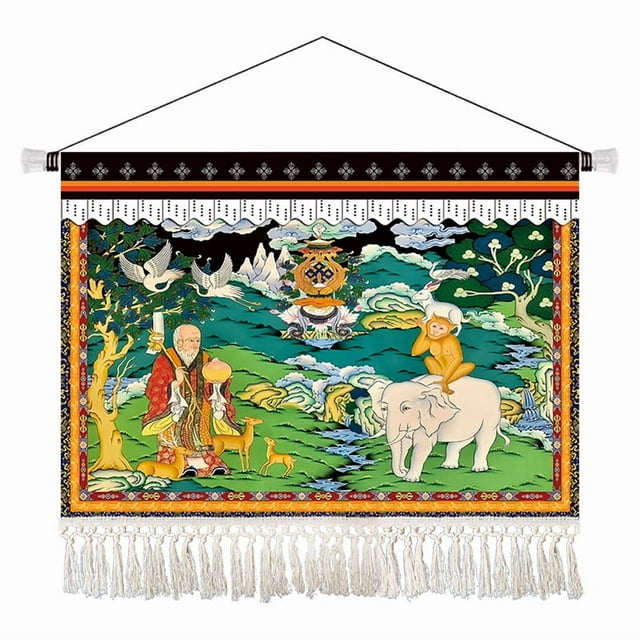 Tapiz estético de pared con diseño de Yak Herders, 65 x 45 cm, microtela