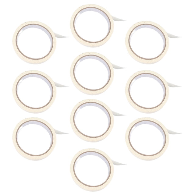White Masking Tape, 10 Rolls White Painters Tape 0.7in Width Easy Tear For Crafting For Drawing